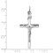 Sterling Silver INRI Crucifix Charm Jewelry Pendant 39mm x 18mm